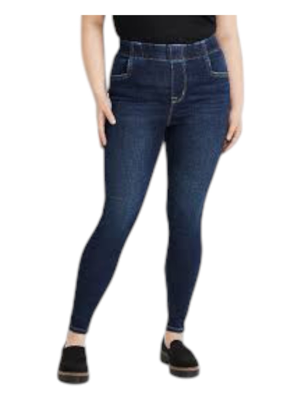 Maurices Jeans, Pull-On M Jeans, High Rise, Dark Blue, Jeggings, Large, L